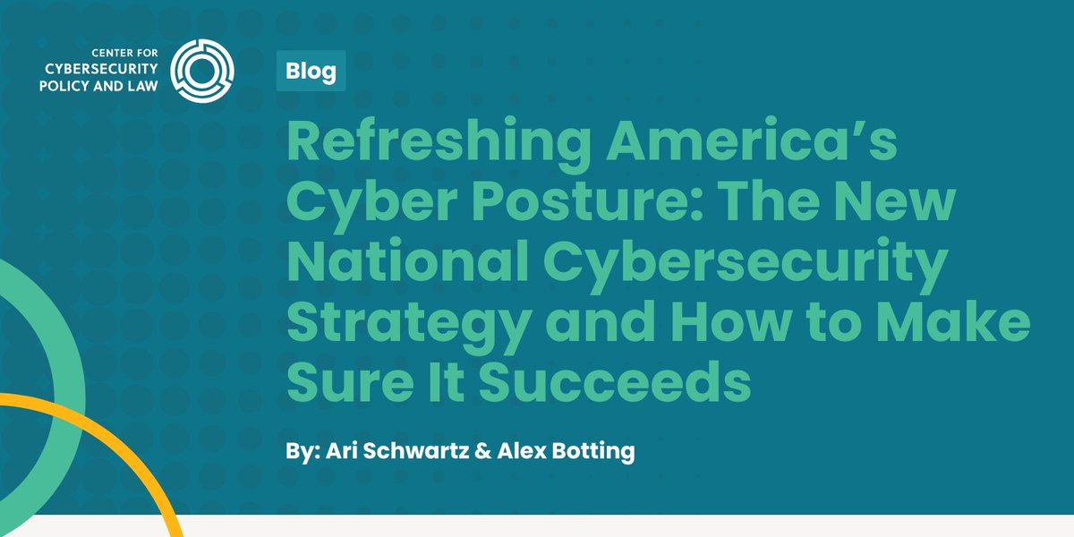 Center for Cybersecurity Policy and Law tweet media