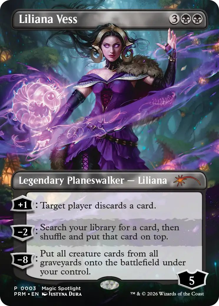 MTG リリアナ・ヴェス SLP プロモ スポットライト 青黒家の食卓》管理人、オリバ on X: 