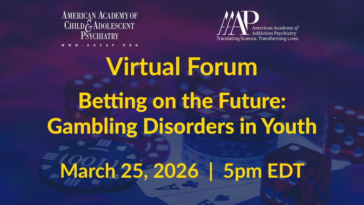 American Academy of Child & Adolescent Psychiatry tweet media