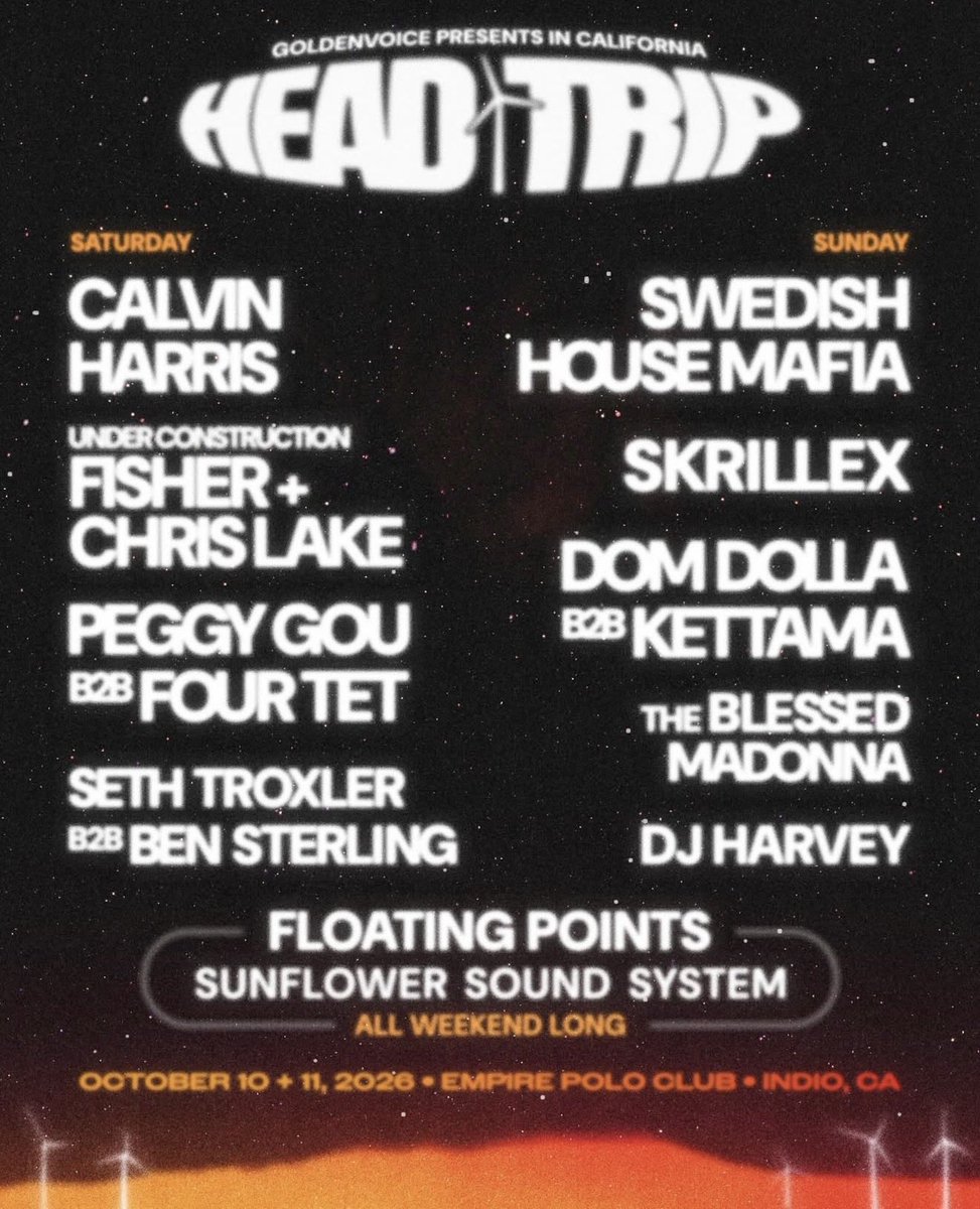 GlobalDanceGDE's tweet photo. 🚨 BREAKING NEWS - @Goldenvoice just announced a MASSIVE new EDM Festival in Indio (Coachella grounds) this October, featuring @CalvinHarris, @SwedisHouseMfia, @Skrillex, &amp; more.

Holy Shiiiit!!!! https://t.co/LMc9wNkM3L