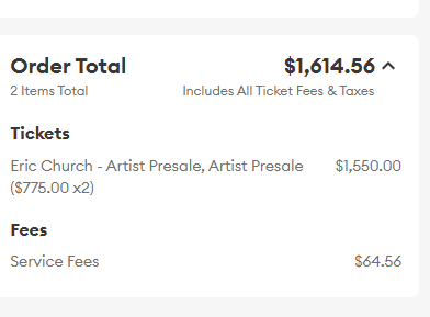 we have Kanye west with over 1million bot queues ... and Eric Church charging $775+ face for tickets, because remember, the Chief Cares  #tickets2026