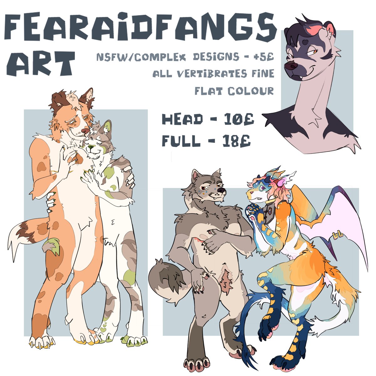 woahhh did someone say art...... I'm taking on 5 slots with a 1 month TAT, if you're interested please read my TOS linked below for further info!