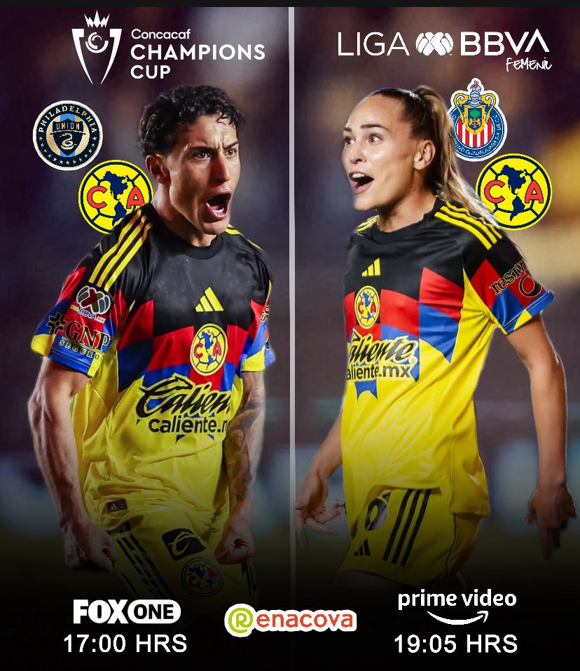 MARTES DE CLUB AMÉRICA 🦅

CONCACAF y clásico femenil 👊🏻