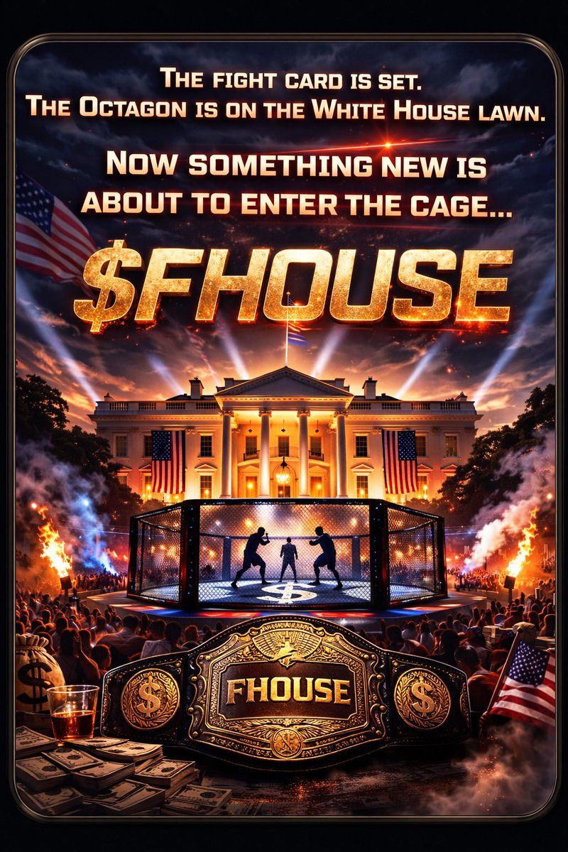 REALFIGHTHOUSE's tweet photo. Are your ready?
Cause the community is ready!!!!!
CA: 9ved4thJYuPQJQ4AtS4HiPRPQpUPY1BPUhvYWT3Wpump
Letโs build as a community!
#crypto #whitehouse #ufc #memecoins #nextrunner https://t.co/TYR4MtSDkQ