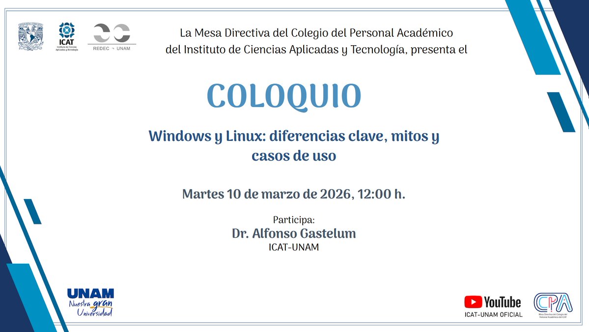 ICAT UNAM tweet media