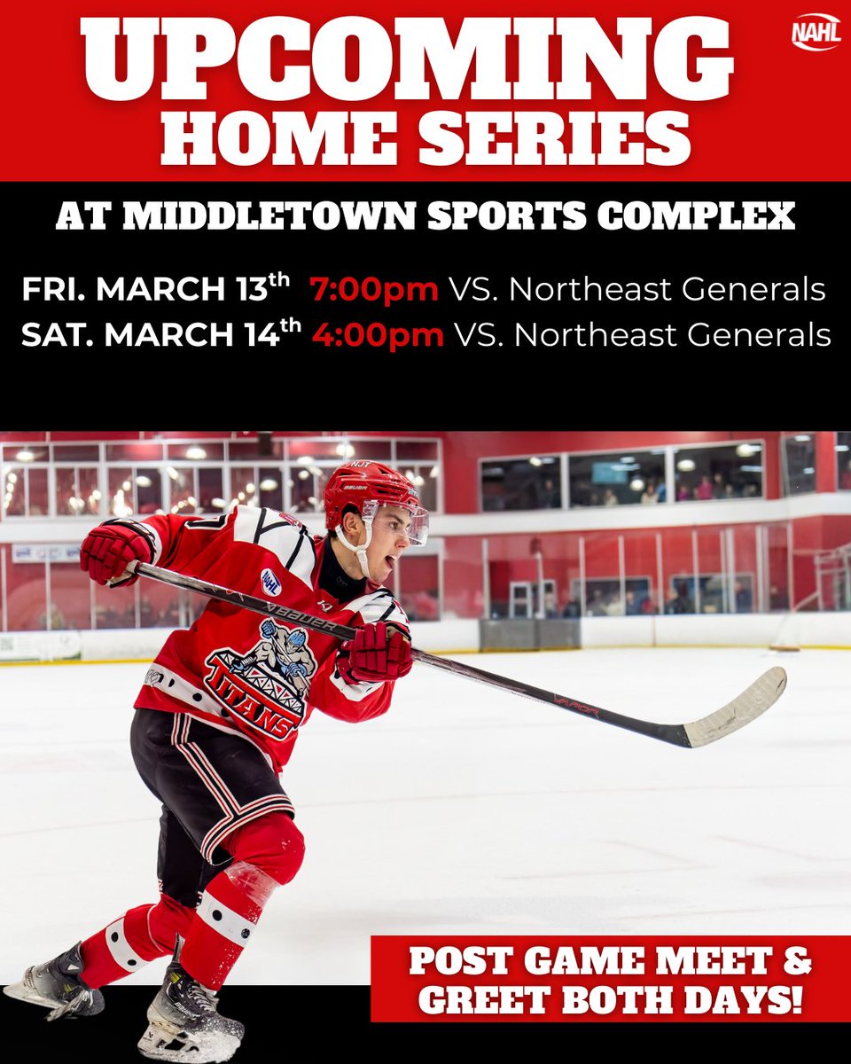 New Jersey Titans - NAHL tweet media