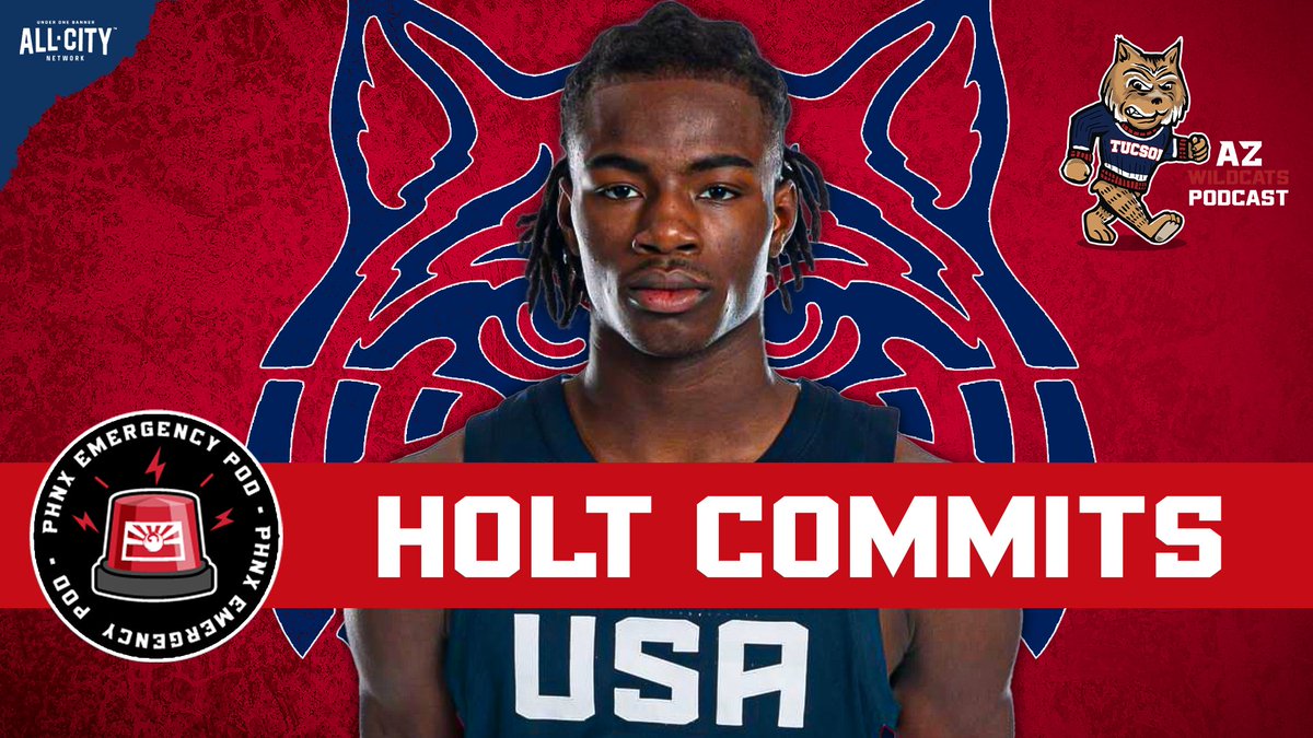 KevoPosts's tweet photo. 🚨 BREAKING: Top 5 recruit in the country Caleb Holt has commited to ARIZONA! 

✅ What does this mean for next season?
✅ What kind of player is he?

Join us as we breakdown this commitment👇
https://t.co/MT8TlajQB5 https://t.co/OpBh32zBbW