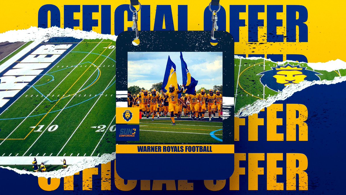 jamo23bball's tweet photo. I’m extremely blessed and grateful for my first college offer from Warner University!💙💛
@CoachJoeNieves @CoachCataldi @duff_pete @Beachside_FB @CoachGalella https://t.co/tqDpwh576t