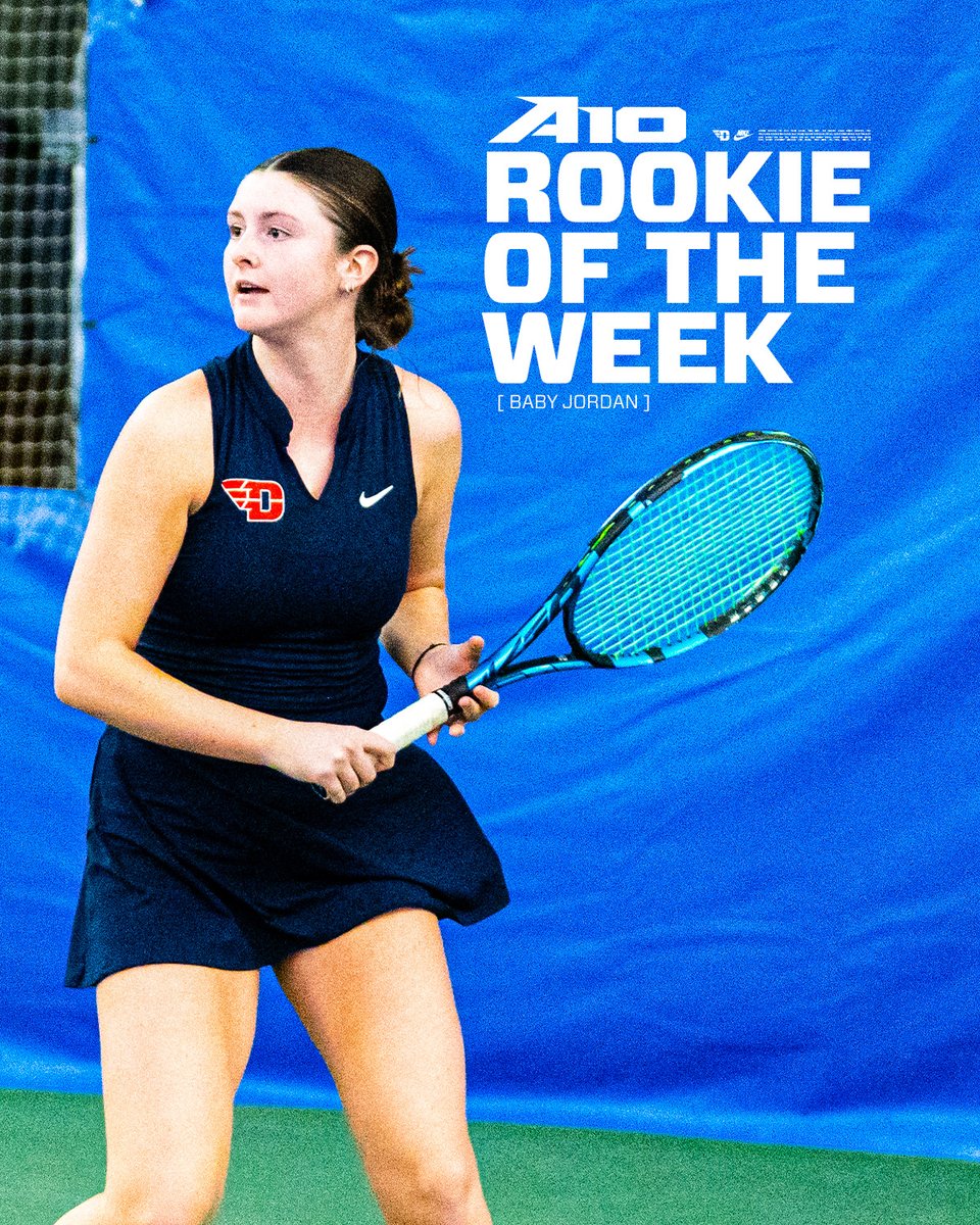 UDFlyerTennis's tweet photo. Baby Jordan is this week's @atlantic10 Rookie of the Week! ๐คฉ
#UDWTEN // #GoFlyers https://t.co/MAUYU1Tq9i