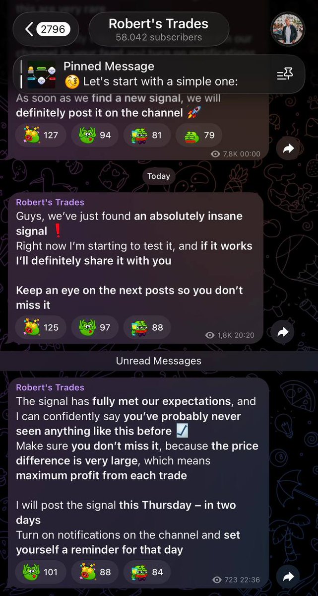 0xSipa's tweet photo. 💩 #Alert #SCAM
This Telegram channel is scamming you out of your money.
They'll start this Thursday. Don't be stupid, keep your money safe💩

Their #scams  website: 
1. https://t.co/5u2qxSUAKc
2. https://t.co/VsZ64mVjOi
3. They will show on this Thursday

#binance #okx #telegram https://t.co/K4ISYnt0NN