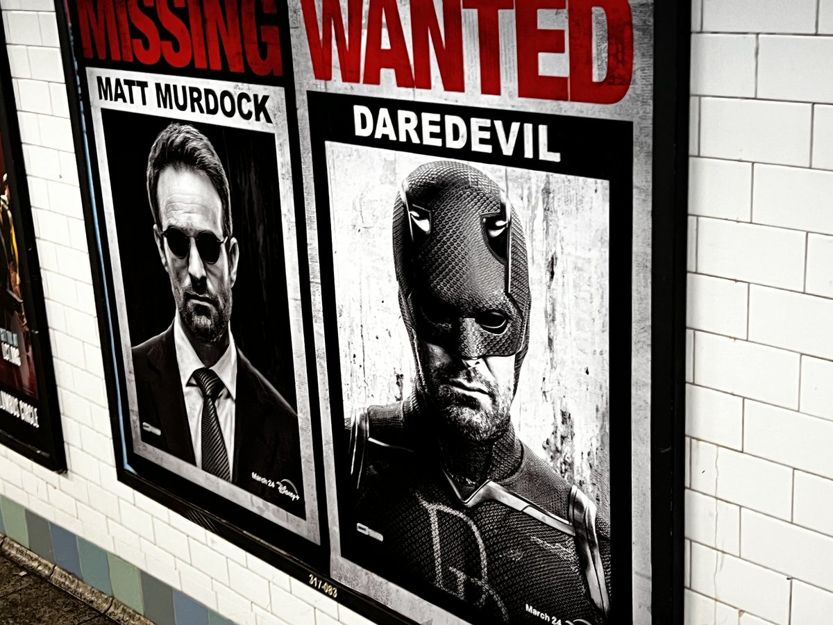 TheMachinist79's tweet photo. @Daredevil My son saw this one in Times Square https://t.co/sreH6wT4p5