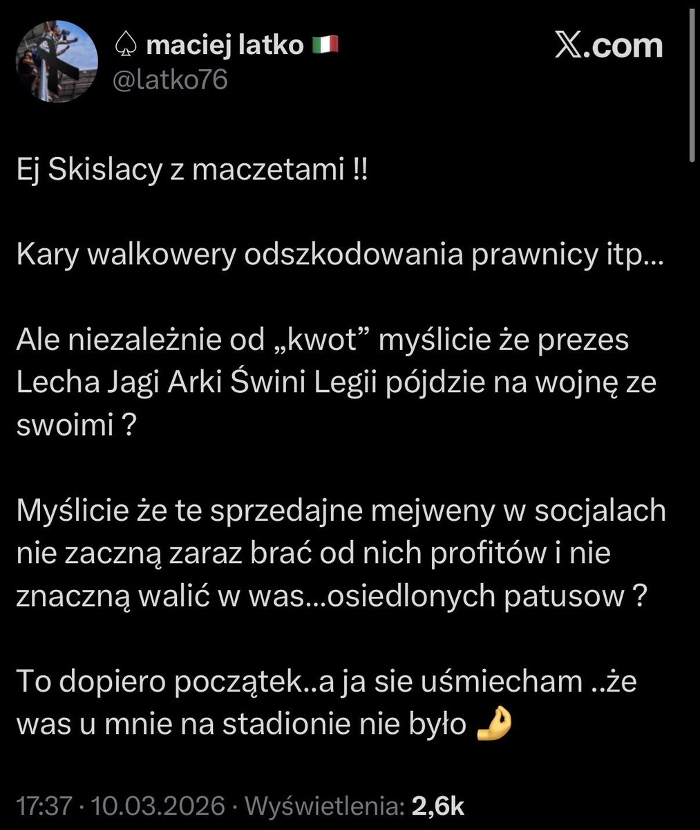 Marek_M1's tweet photo. @jarokrolewski czy takie wpisy nie wnoszą coś do sprawy? https://t.co/q9SPrS6YPT