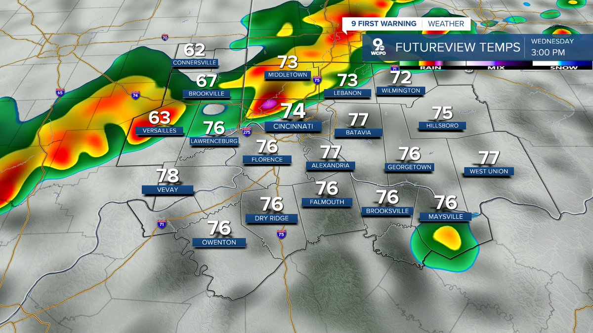 9 FIRST WARNING: A Weather Alert Day will be in effect Wednesday due to ...