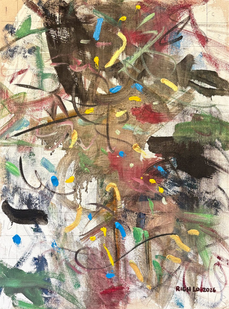 Rhythm Series 3. It's all about energy, groove, and expression.   #beatandflow #modernart #CreativeSeries #VisualRhythm #artseries #instaart #creativemood #ArtisticExpressions