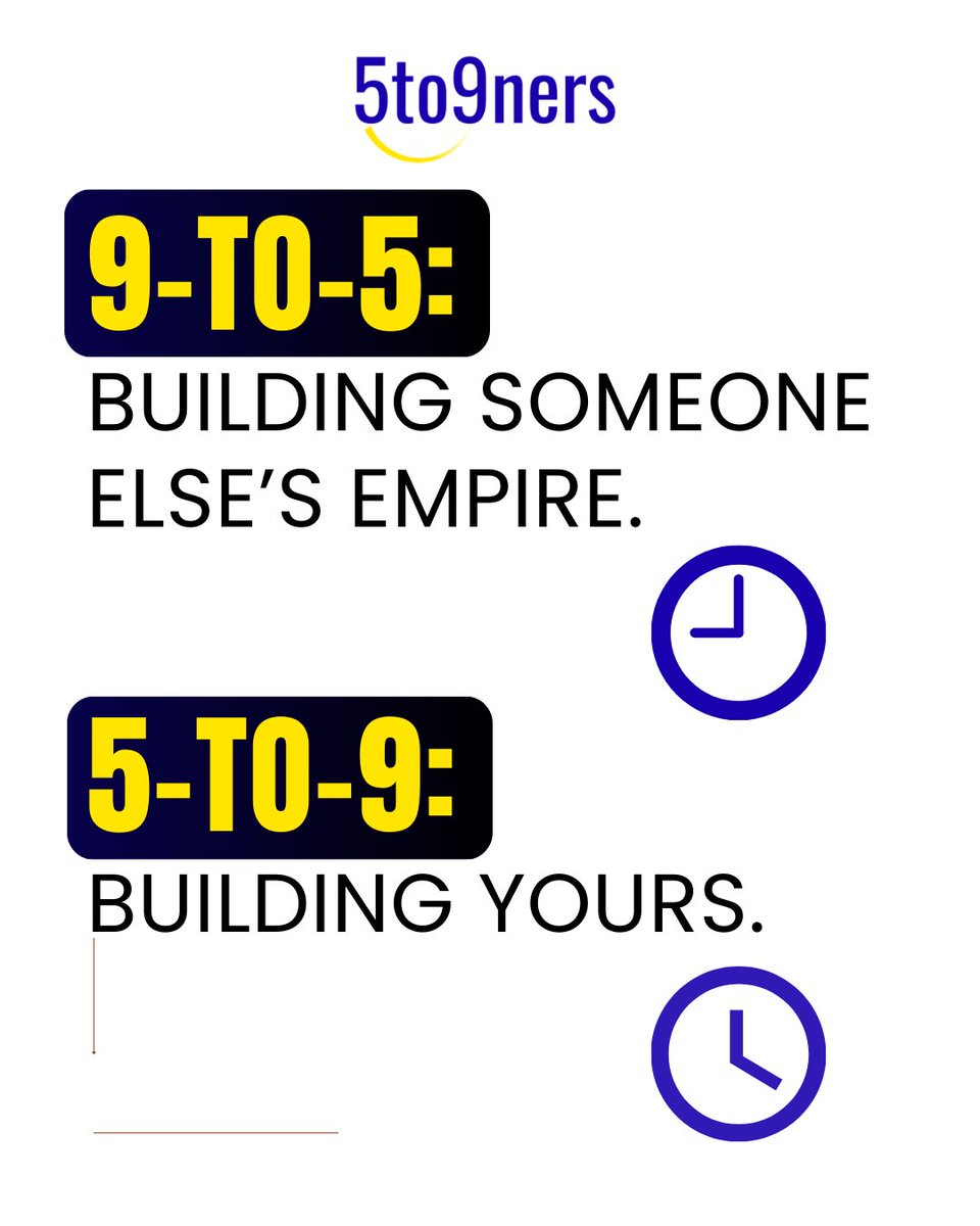 5to9ners's tweet photo. Which one are you focusing on tonight? Stop dreaming about the exit and start building the door.

Follow @5to9ners for the roadmap to financial freedom.

#FinancialFreedom #SideBusiness #WorkFromHome #Founder https://t.co/0dTmwXI7NS