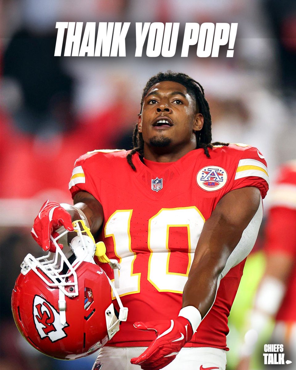 Chiefstalk_'s tweet photo. The energy, the angry runs, the love for Chiefs Kingdom ❤️💛

Just a kid from Jersey who became a 2x Super Bowl champ 🇵🇷 https://t.co/31ZuQQu6aP
