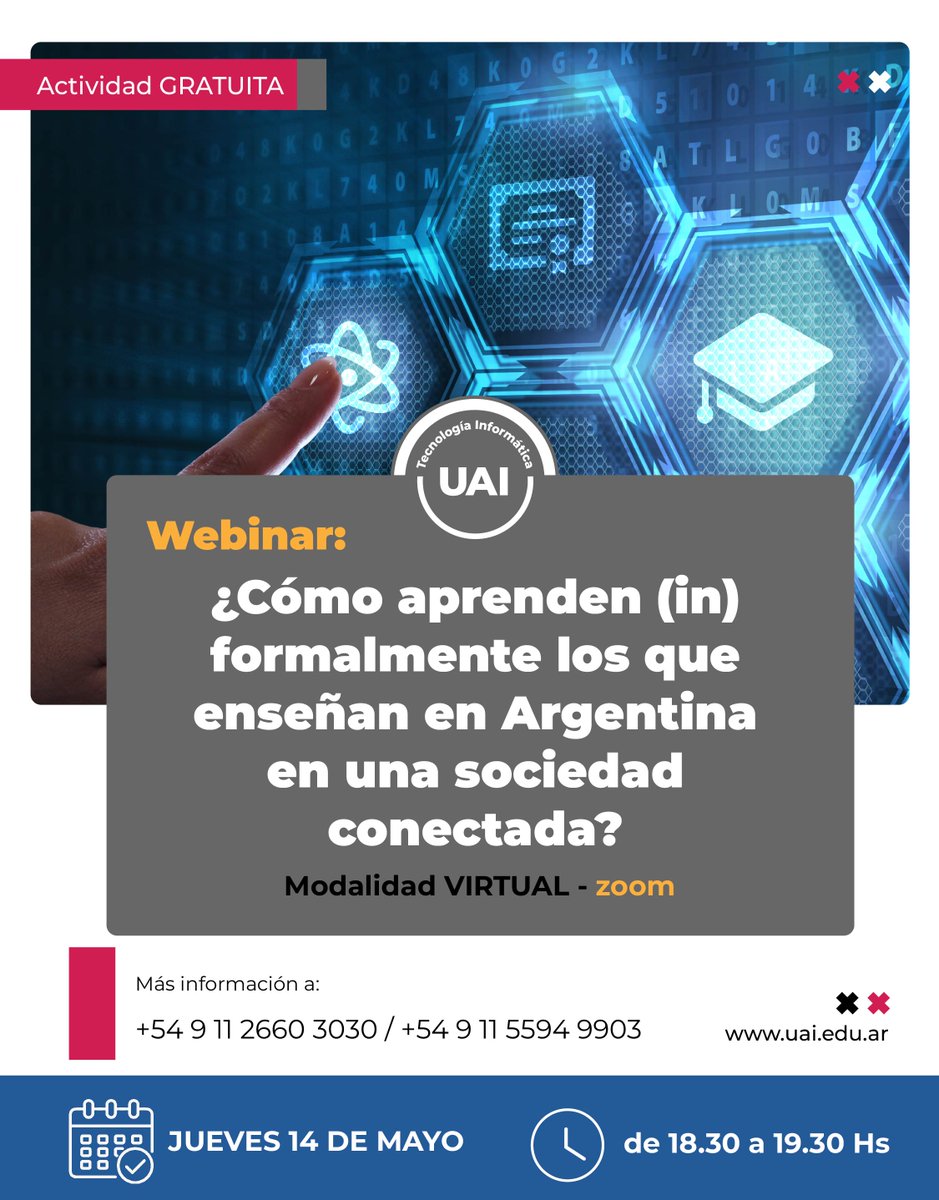 en_uai's tweet photo. Inscripción abierta en: https://t.co/SrS9bN8C3V https://t.co/q1w2YfzlN8