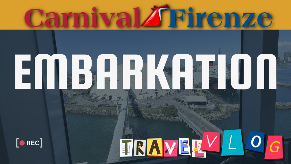 Covert_Family's tweet photo. Embarkation Day Carnival Firenze Travel Vlog on the Mexican Rivera 

#carnivalcruise #embarkation #firenze

https://t.co/M6ar3Lba5W https://t.co/qb6BalYMNg