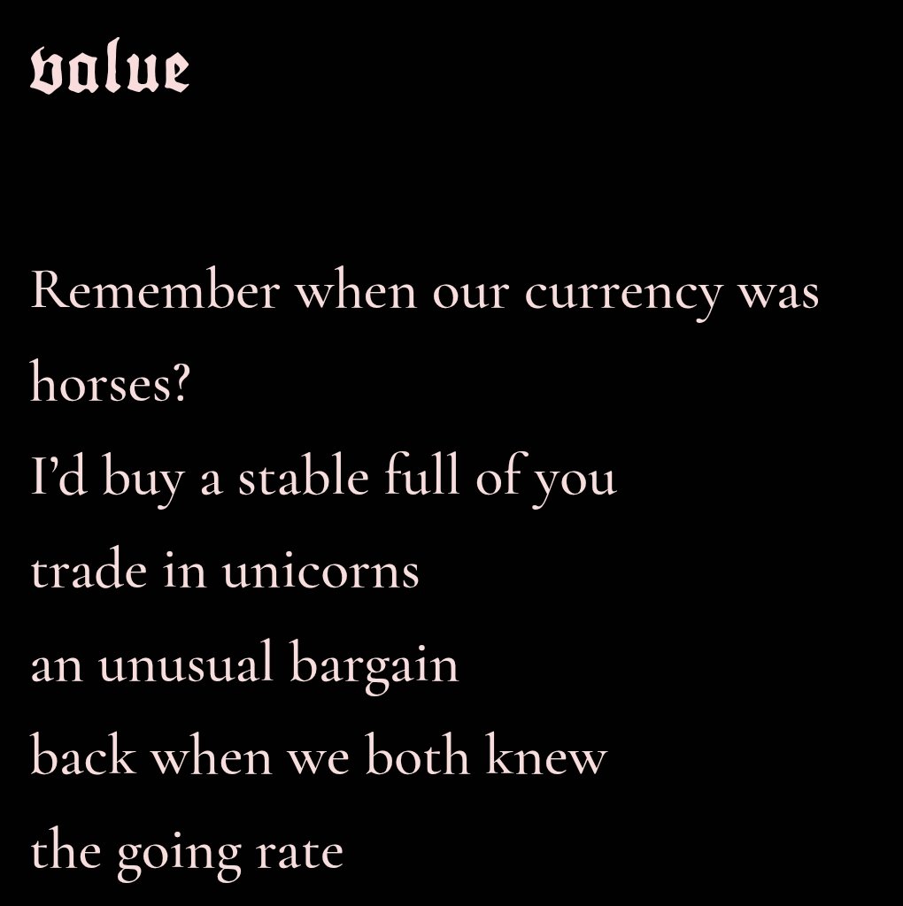 MeanerHarker's tweet photo. Couldn't be more delighted to share these two pieces published today at @LunaLunaMag - Do go take a look. Value is one of my favourites to date and I'm so glad it found the perfect home 🏡 ❤️ https://t.co/CUxmbMPJmx https://t.co/Qug7J6zeiG