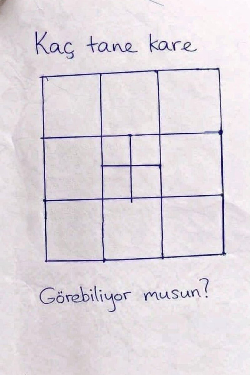 medoyia's tweet photo. Göz testi… kaç tane kare görüyorsunuz? https://t.co/3Z4vKGY2TA