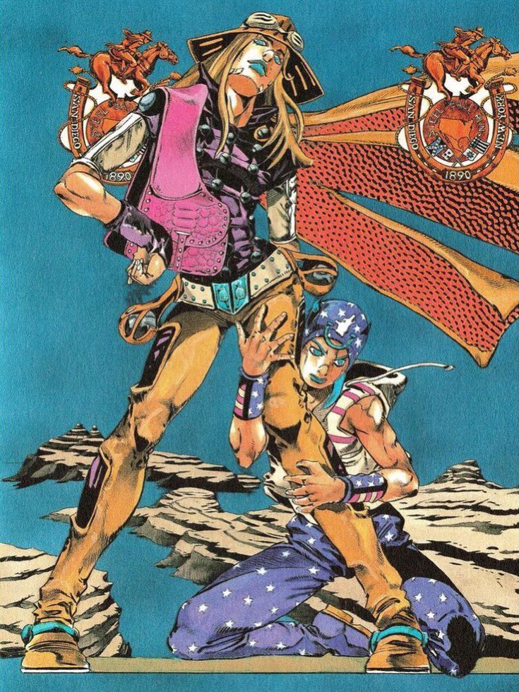 JoJo Pose: Johnny and Gyro edition 🐎💫✨🩵 <a href="/KaijiTang/">Kaiji Von Tang</a> #STEELBALLRUN