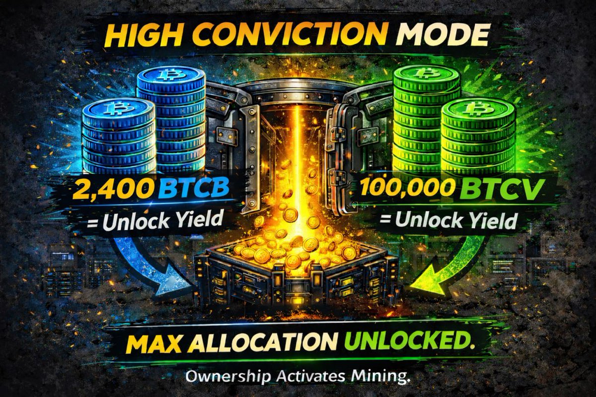 BTC_On_Base's tweet photo. Why just hold when you can earn? $BTCB and $BTCV have officially turned "waiting" into a revenue stream.

Here is how the symbiosis works:

Real Rewards: Get paid in $cbBTC just for being part of the ecosystem.

Deflationary Pressure: The quarterly buy-back and burn keeps the supply tight and the conviction high.

Stop watching the charts and start collecting the rewards. Your second chance at Bitcoin is here. 🚀

#Bitcoin #Base #BTCB #BTCV