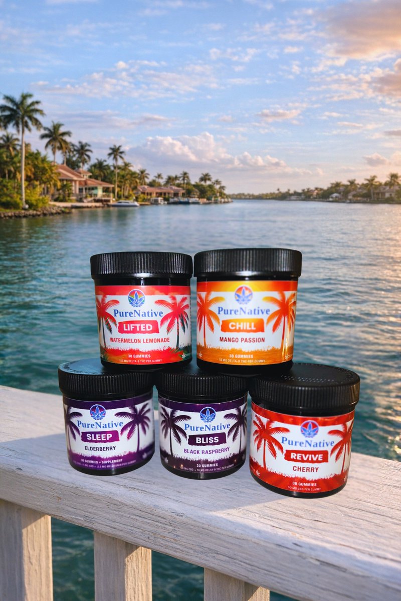 PureNative_FL's tweet photo. Different days call for different vibes. 🌴

Some days you want a little lift, some days you want to relax, and some days you just want to slow down and enjoy the moment. With PureNative gummies, there’s a flavor and experience ready for whatever the day brings.

Which one are you reaching for?

#WellnessLifestyle #SelfCareRoutine #DailyWellness #FeelGoodLiving #BetterLiving