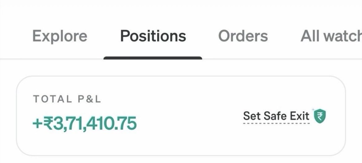 bhadauriakash98's tweet photo. Another milestone in the journey. 📊
Current P&amp;L: ₹3.71L+

Focused on disciplined trading and consistent returns.
Serious investors can connect.

trading #stockmarket #trader #algotrading #nifty #banknifty https://t.co/RIwbyOAtCA