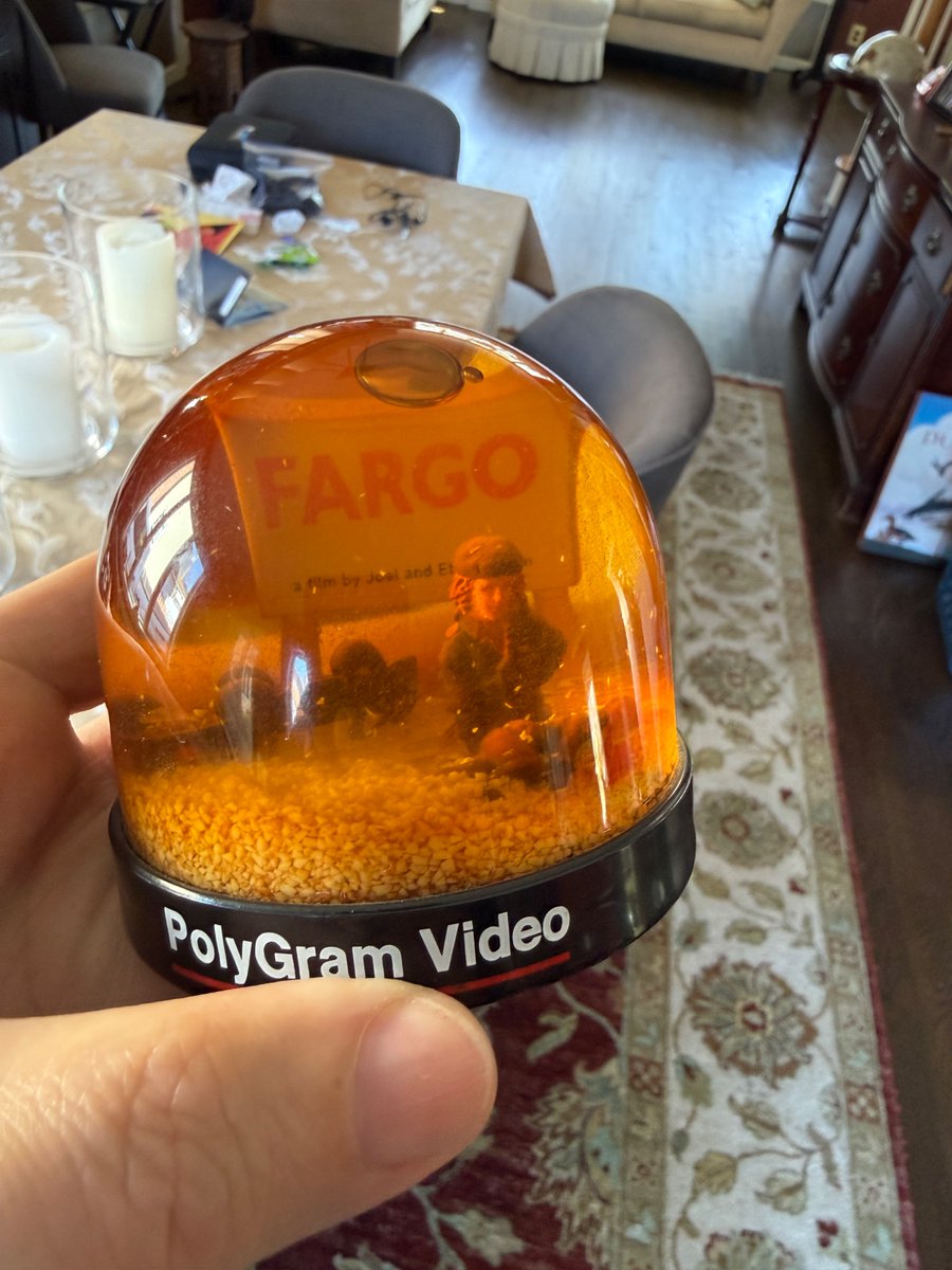 steburger's tweet photo. @TheRewatchables I have 2 of the snow globes.  The water turned orange.  If you look on eBay, most of them have turned orange https://t.co/26BzaBUcgG