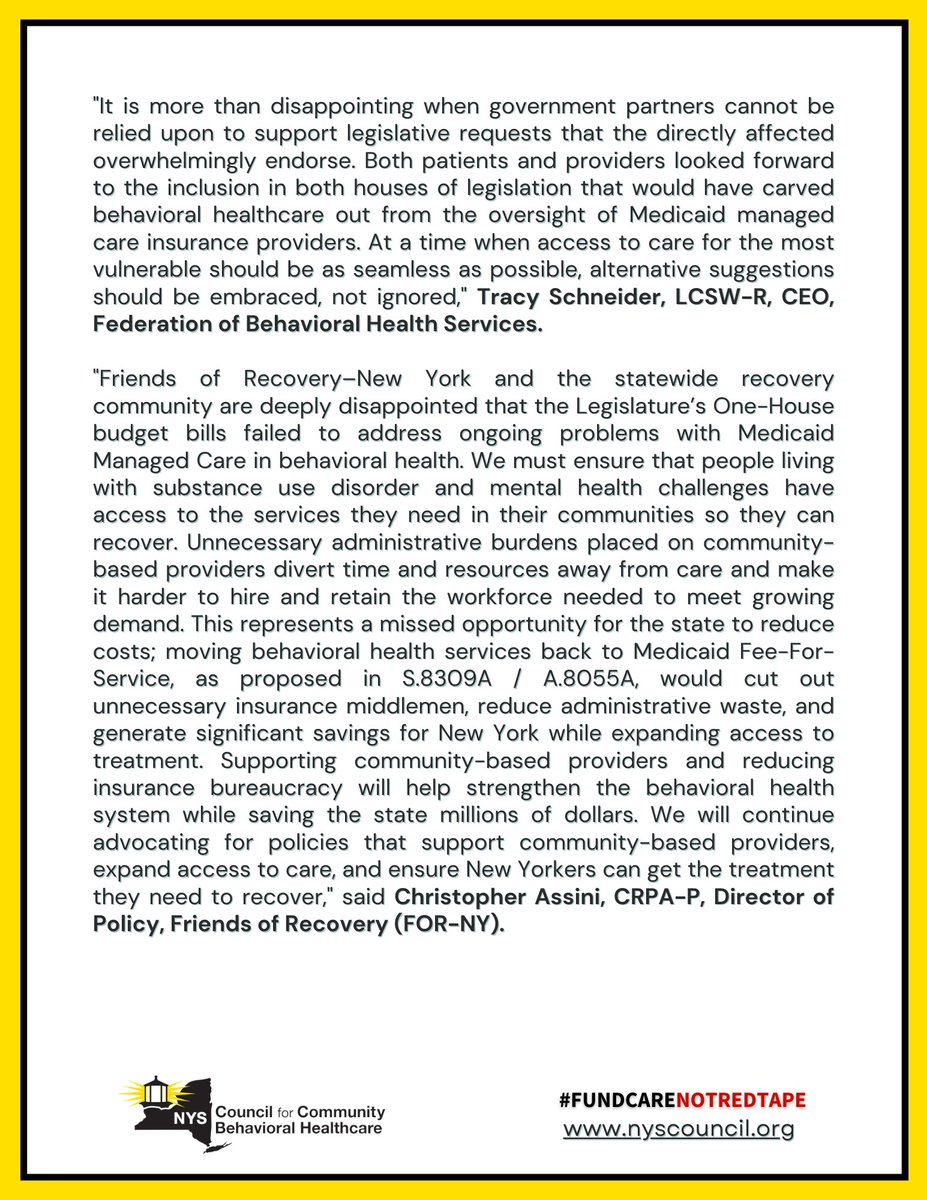 NYS Council for Community Behavioral Healthcare tweet media