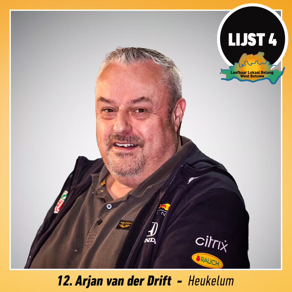 LLBWestBetuwe's tweet photo. LLB Kandidaten voorstel rondje:

#lijst4 #Nr12 Arjan van der Drift uit #Heukelum

Mag Leefbaar Lokaal Belang 18 maart ook op jullie stem rekenen? 

Leefbaar Lokaal Belang, samen maken wij het verschil! #Elkeinwonertelt  #echtlokaalbetrokken #zichtbaar

https://t.co/9sMTOA5U6r https://t.co/Hr3181mLZv