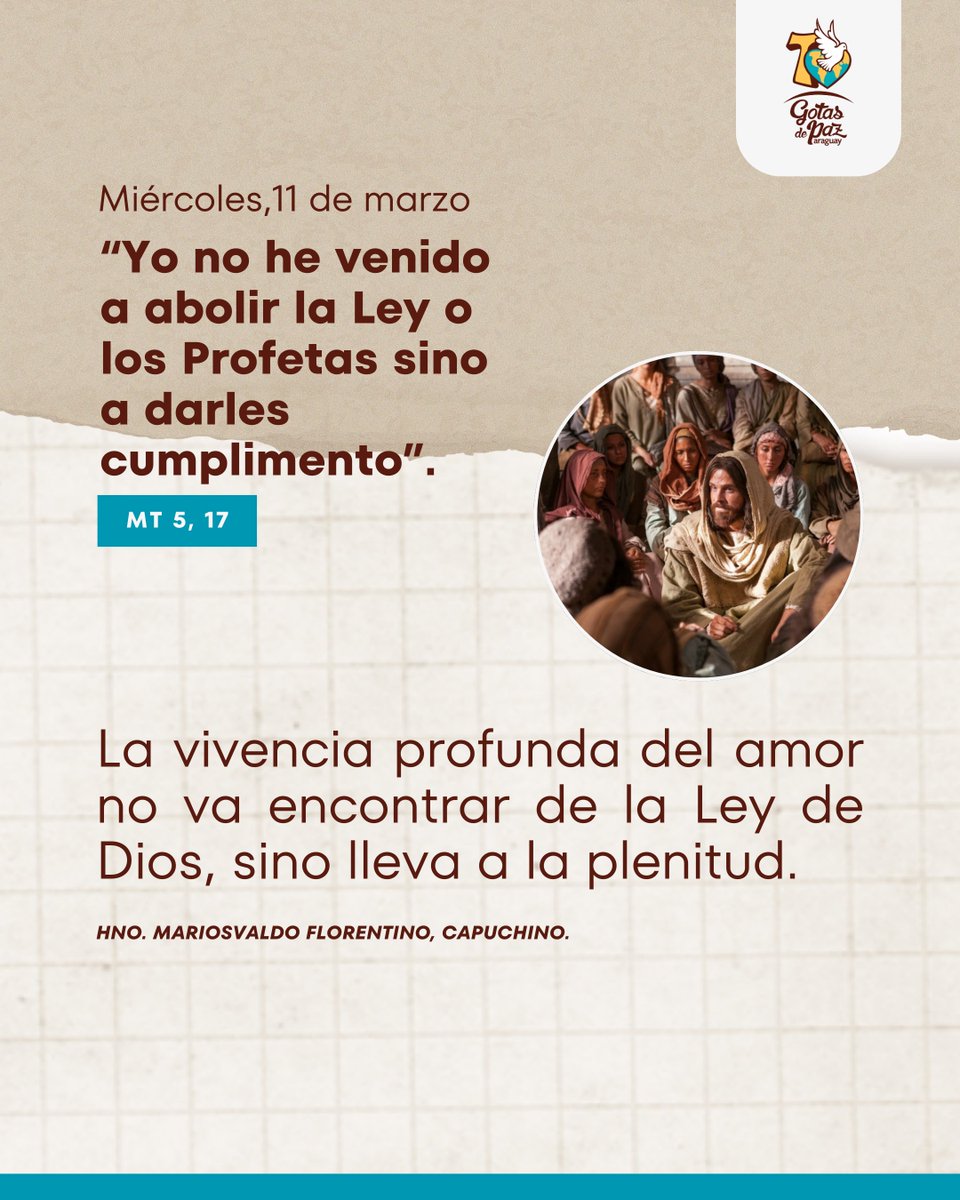gotasdepazcom's tweet photo. ❣Paz y bien❣
La verdadera libertad está en amar profundamente la voluntad de Dios. ¡Que tu día sea un reflejo de ese amor! https://t.co/XohfChhOAy