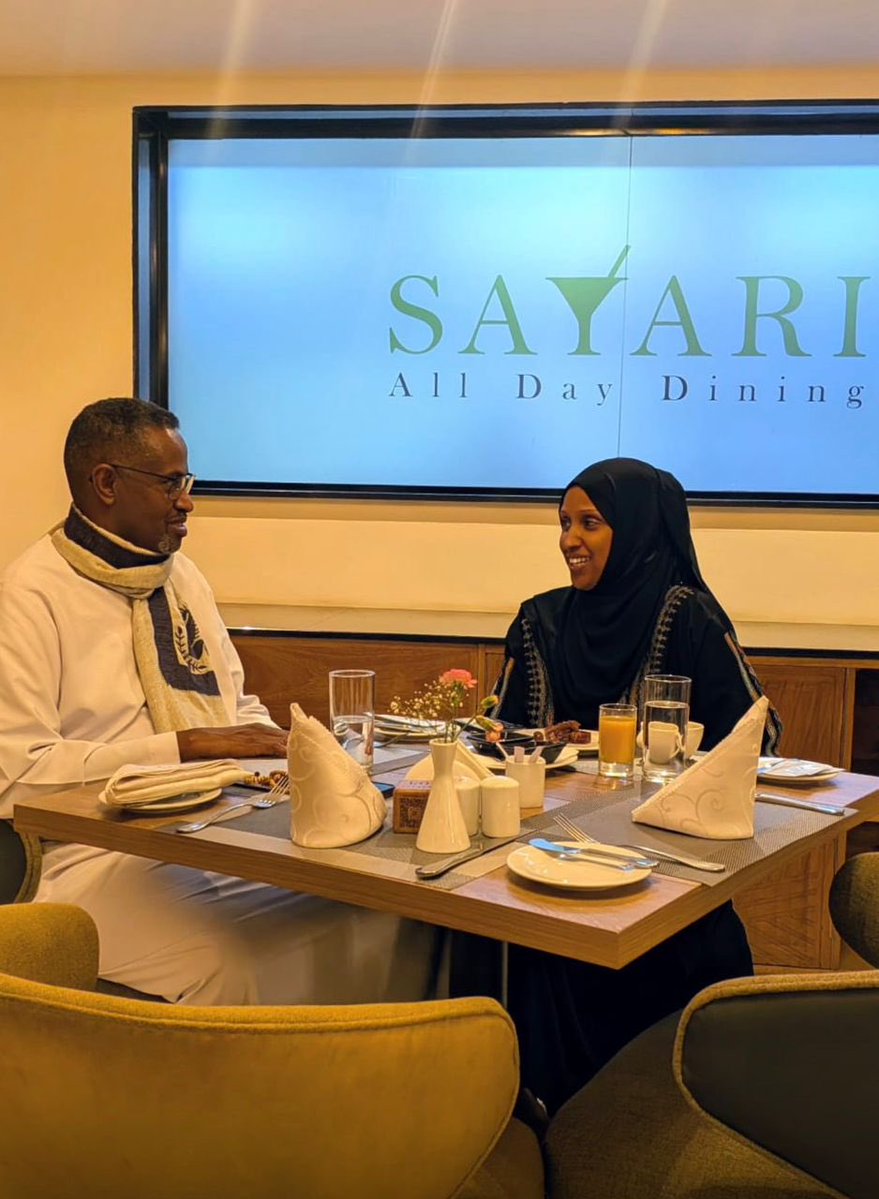 Blessed Iftar today with my mentor <a href="/NuradinDirie/">Nuradin Aden Dirie</a> whose wisdom in diplomacy and international relations continues to shape my journey. As I step into my new role representing Somalia in the East African Parliament, I carry his lessons of discipline, clarity, and service. #EALA