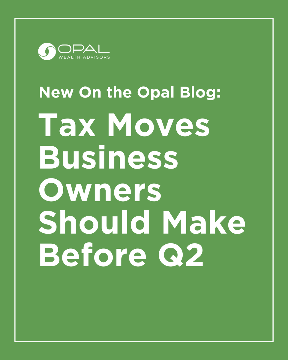 opaladvisors's tweet photo. New on the blog: tax moves business owners should review before Q2 - especially around timing, contributions, and early-year planning strategies.

https://t.co/zUwmUx2rXo 

Disclosure: https://t.co/4kXqFFUdrR https://t.co/rU97ziVajL