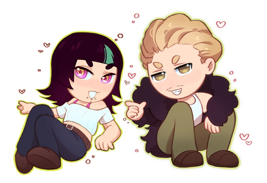 Commission of some cute #JJK chibis for <a href="/vvave3005/">Vivi</a> !

#hakari #kirara