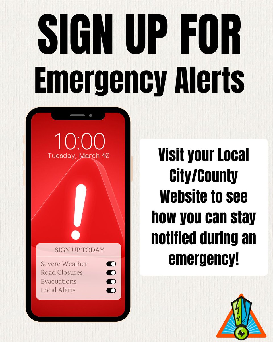 KnoWhat2Do's tweet image. Staying informed is the first step to staying safe.

Sign up for emergency alerts to receive timely updates in your area.

knowhat2do.com/resources/reso…
#EmergencyAlerts #EmergencyNotifications #Preparedness