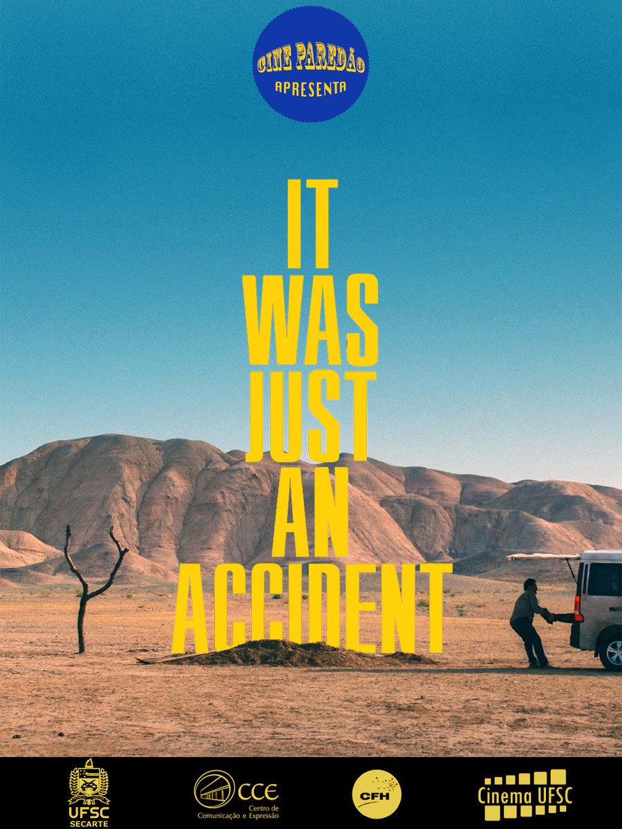 Cine Paredão apresenta It Was Just An Accident de Jafar Panahi
ONDE : Bosque ou Vão do CED/UFSC
QUANDO : Terça, 10/3/2026
HORÁRIO : 19h
EVENTO GRATUITO

Trailer:
youtube.com/watch?v=txz5G7…

Mais informações: instagram.com/cineparedao

#cine #paredão #cinema #ufsc #florianópolis