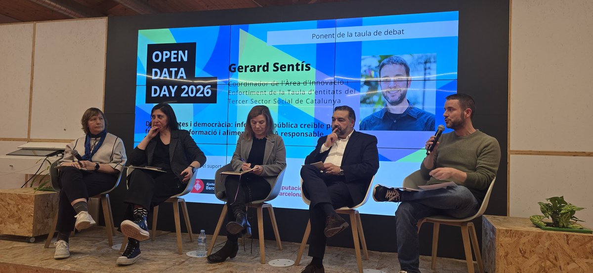iservia's tweet photo. Taula rodona de #OpenDataDay 2026
@iopendatabcn @lourdesmunoz
@prensa14 @clabe_editores https://t.co/9d10LNvnTo