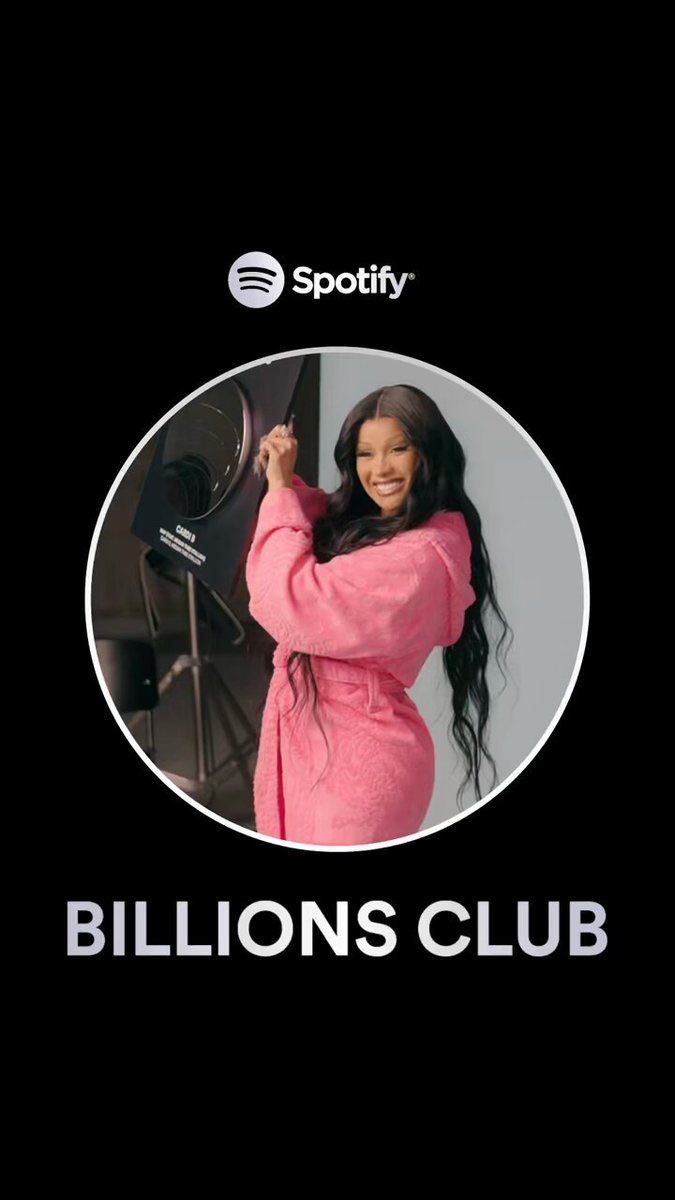 itsKenBarbie's tweet photo. ANOTHER ONE, THANK YOU ✅| Cardi’s breakout anthem ‘Bodak Yellow’ has officially become her first solo track to reach over one BILLION streams on Spotify.

This is Cardi’s 5th track to reach this milestone overall joining “WAP,” “I Like It,” “Girls Like You” and “Taki Taki.” 👏🏾 https://t.co/z8g9H9rE4N