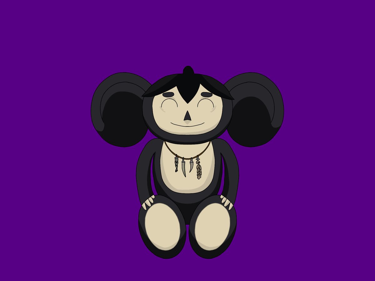 HappyMa30284652's tweet photo. Only a Russian BC fan would think of that)
Some of the Russian fans joked that at one point in the trailer, Nakht looks like Cheburashka. I couldn't resist and drew it)
#BlackClover #Crossover #Cheburashka
#NachtFaust #NachtCheburashka https://t.co/gXPDide6Ya