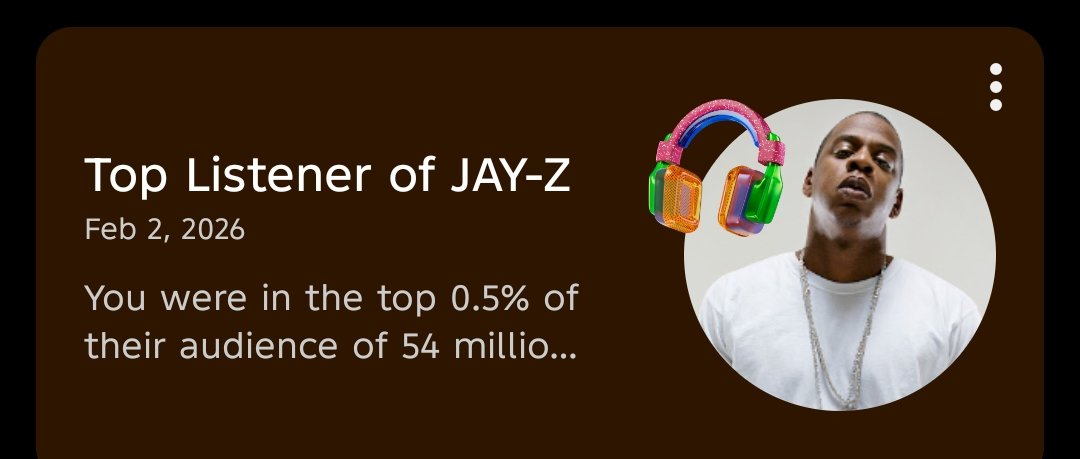 etdarko's tweet image. So @youtubemusic has determined that I'm a top 0.5% Jay-Z listener as of Feb 2.

No mean feat 😁
#SchoolOfHardKnocks