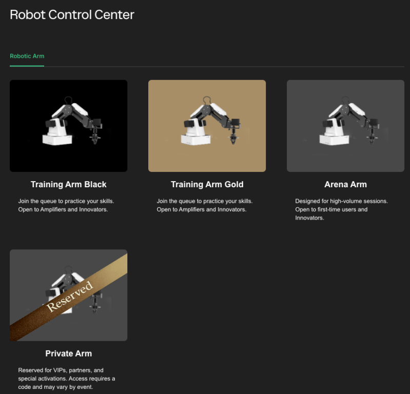 Drago_fly10's tweet photo. the @PrismaXai  Robot Control Center just got a full rework and honestly its kinda clean ngl 🦾

👉 so heres the breakdown for anyone confused on which arm to pick

Training Arm Gold + Training Arm Black = both run same rules, amplifiers get 3x per day, innovators get 6x . Black is just the new option they dropped alongside gold, pick ur vibe

Arena Arm (was Buddy Arm before) = first-time amplifiers cap at 3x but innovators get unlimited. this one hits different if u been grinding

Private Arm = invite code only, reserved for events and partner stuff. if u know u know

👉 they also added queue notifications which is actually huge

you get pinged at position 05 (almost ur turn) and again at position 01 (literally next). no more tabbing back every 2 minutes wondering where u at

👉 leaving queue now asks for confirmation before booting u. lost my spot twice before this fix. this alone is a W

◈ account page got updated too, u can now relink X/Twitter and add Discord ID. link everything honestly, team uses this to spot contributors and reach out for collab stuff

👉 bug fixes dropped as well: queue stuck at 00:00 is fixed, position inconsistencies resolved, streaming delays reduced, points calc corrected

overall edition 3 is a solid step up for anyone actually using the platform regularly

go explore the new Control Center yourself and see what arm fits ur usecase 👉 https://t.co/ZhS965lyMa