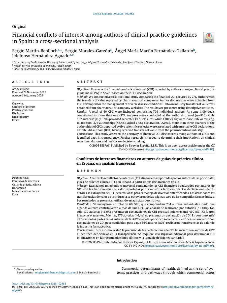 Gaceta Sanitaria tweet media