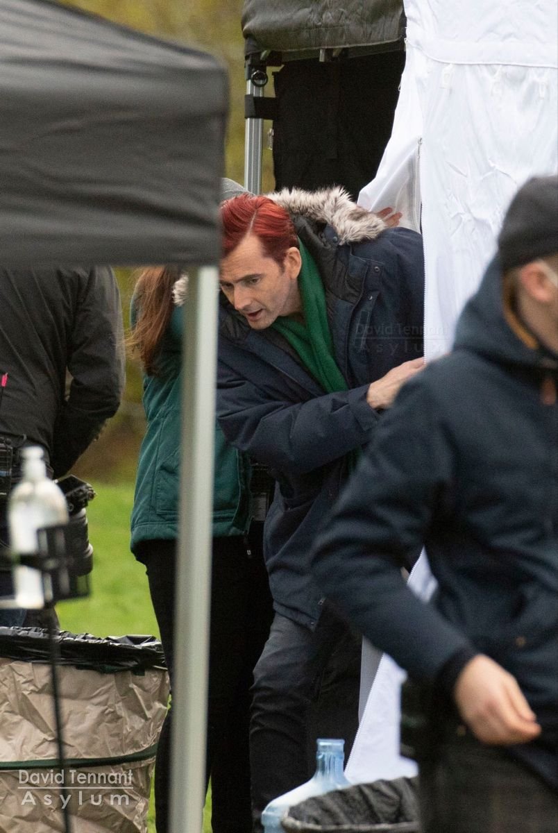 Seeing David come in and then leave without the snake contact lenses is like seeing Crowley in human form