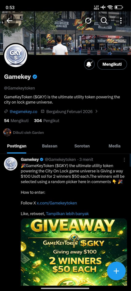 Xxxtentancion99's tweet photo. @Gamekeytoken GameKeyToken $GKY
@Youngrfqifzl
#GameKeyToken #AIRDROP #GIVEAWAY https://t.co/Ixl6rmJw1X