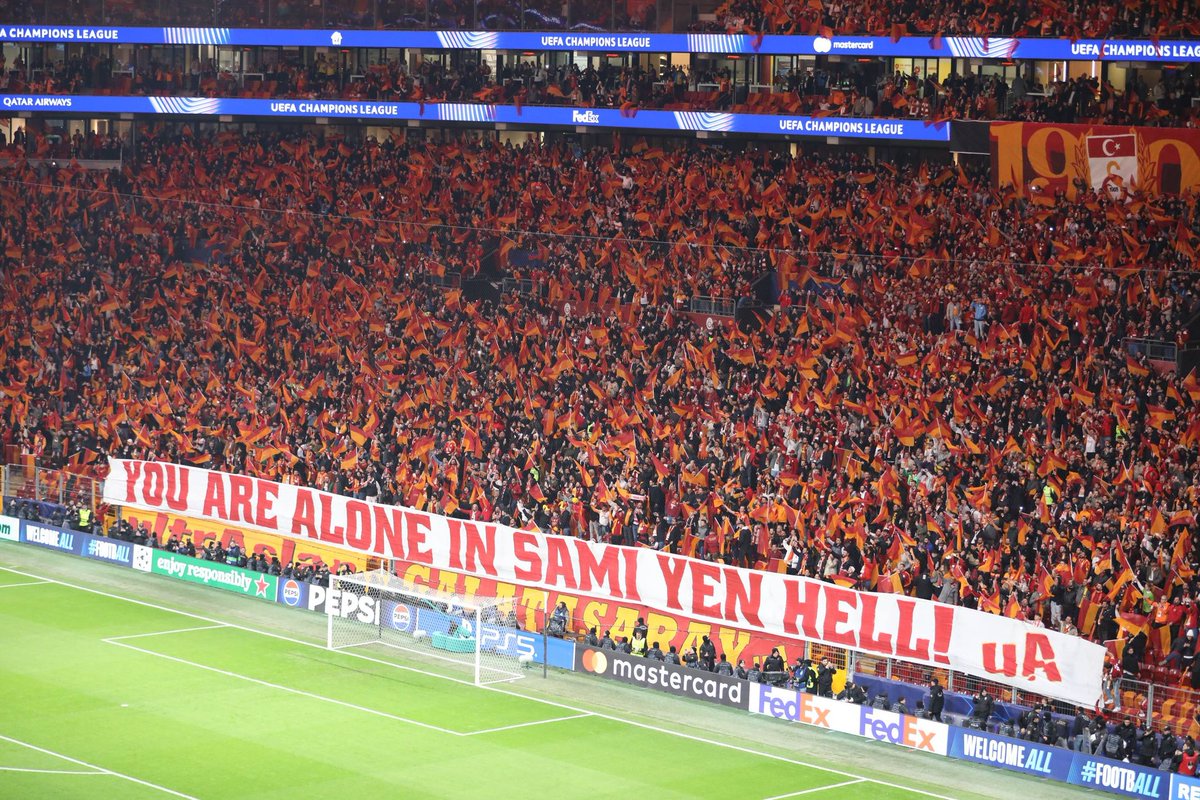 YOU ARE ALONE IN SAMI YEN HELL! 🔥

SAMİ YEN CEHENNEMİNDE YALNIZSINIZ! 🔥

👊🏻 #SaldırGALATASARAY!

#ultrAslan