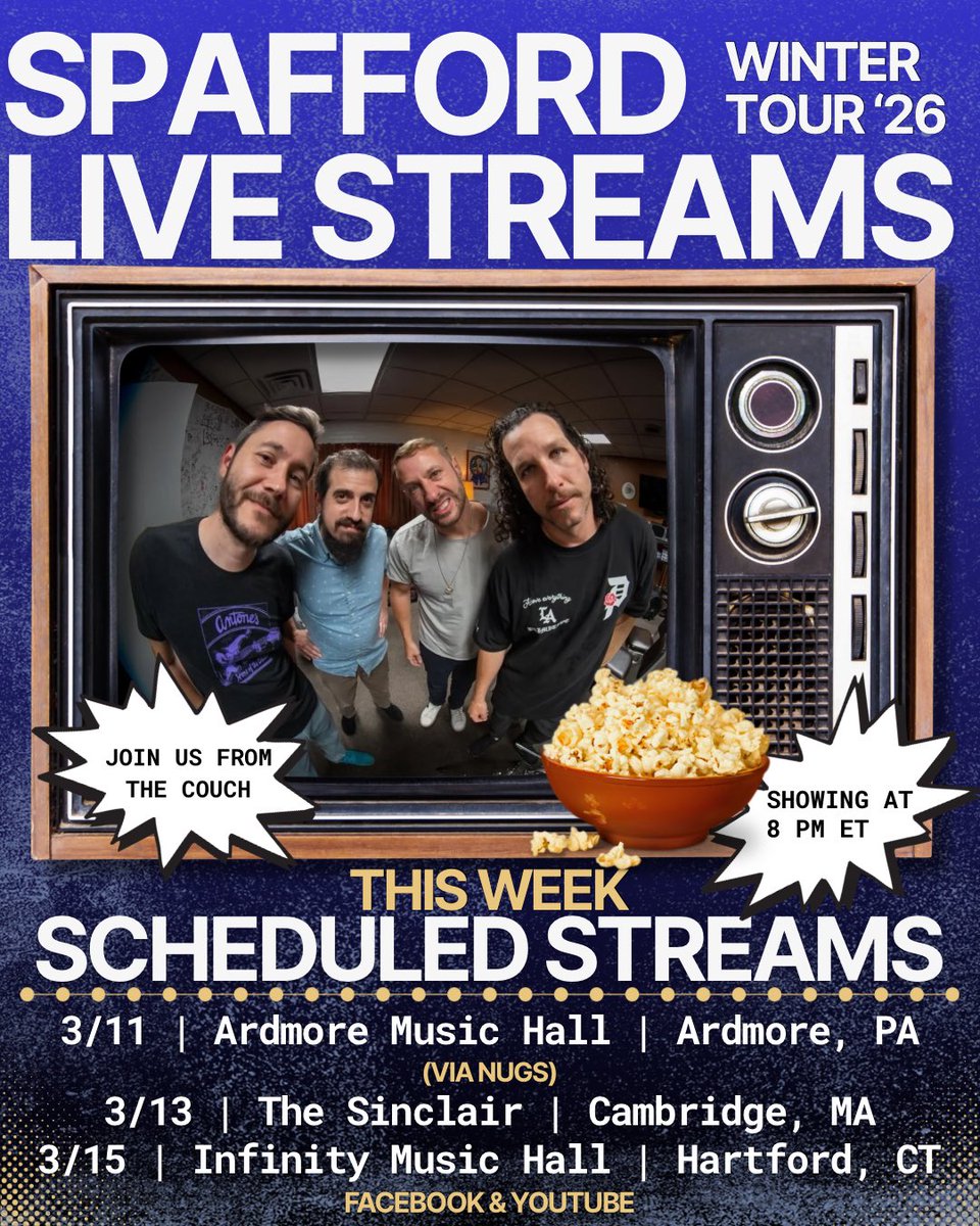 SpaffordMusic's tweet photo. Tour rolls along and the streams keep flowing! 🎬💦 Say hey in the chat. 👨🏻‍🚀 https://t.co/4o8PUNiCAF