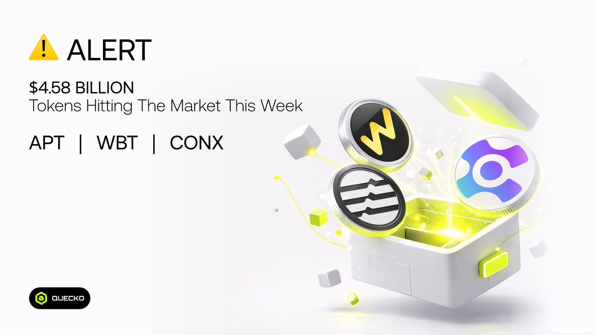 $4.58B hitting the market.
APT drops 11.31M tokens on Wednesday alone.
Are unlock schedules part of your strategy?