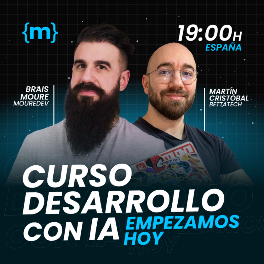 MoureDev's tweet photo. En directo! Comienza el día 1 del curso de Desarrollo con IA: de 0 a producción. Gratis y con certificado.

Te esperamos!
→ https://t.co/7efkRgFHJi https://t.co/DjFVmBLMDs