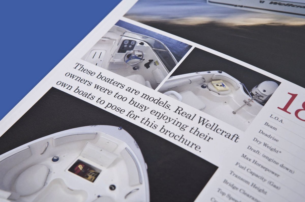 THEREPUBLIK's tweet photo. A lesson in honest advertising. For Wellcraft Marine. 

#therepublik #defytheodds #advertising #marketing https://t.co/vQgyXP6syK